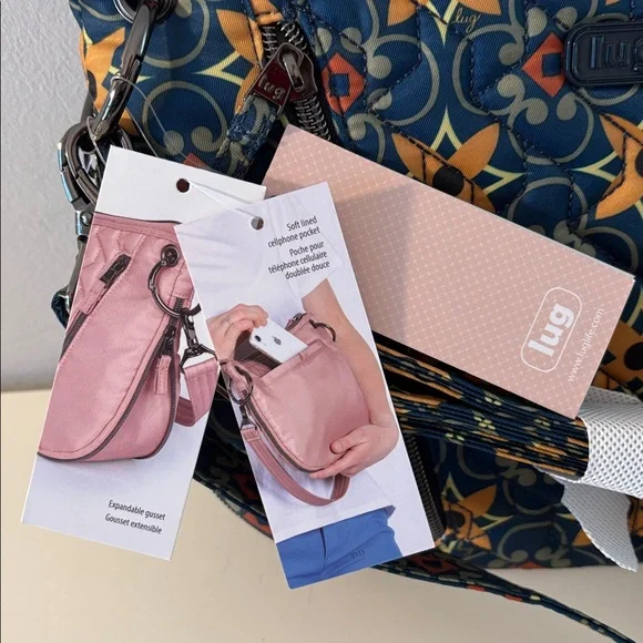 Lug Swivel Crossbody Tiles Teal NWT - Picture 6 of 6